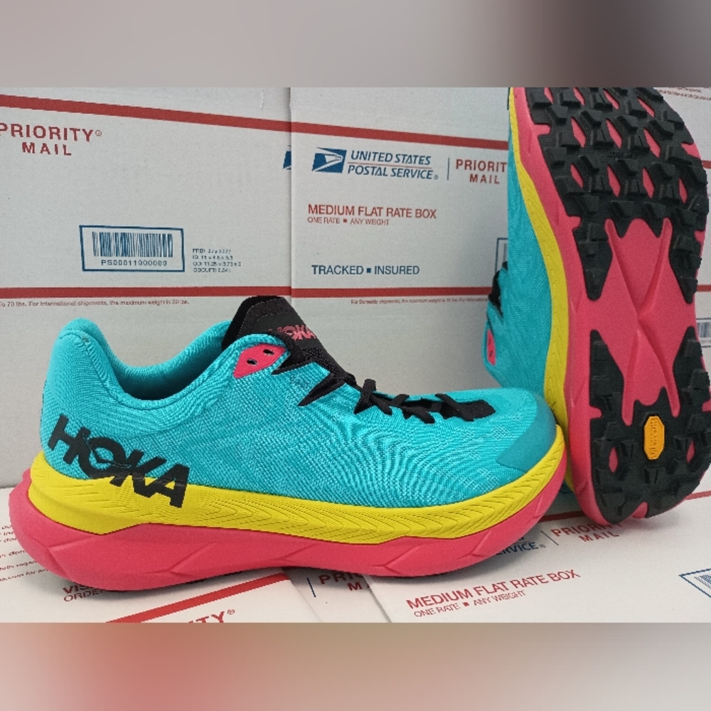 Hoka One One Men's Trainers Tecton X Lace-Up Low-Top Running Sneakers Size 10 - Picture 4 of 11